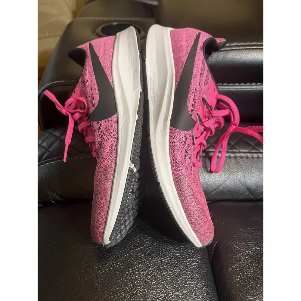 NEW!! Nike Kid's Air Zoom Pegasus 36 GS Pink Blast/Black-Vast Grey Shoes size 7Y